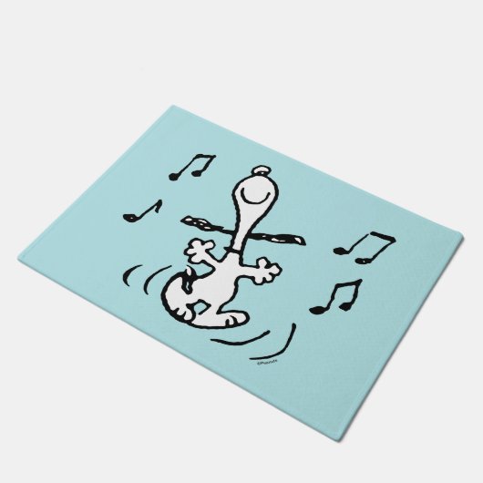 Erdnüsse | Snoopy Dancing Fußmatte (Schrägansicht)