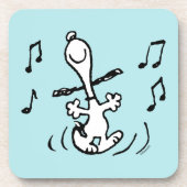 Erdnüsse | Snoopy Dancing Getränkeuntersetzer (Vorderseite)