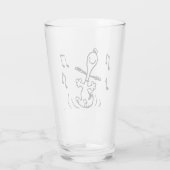 Erdnüsse | Snoopy Dancing Glas (Rückseite)