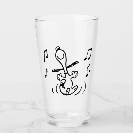 Erdnüsse | Snoopy Dancing Glas (Vorderseite)