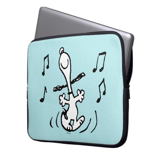 Erdnüsse | Snoopy Dancing Laptopschutzhülle (Vorderseite Links)