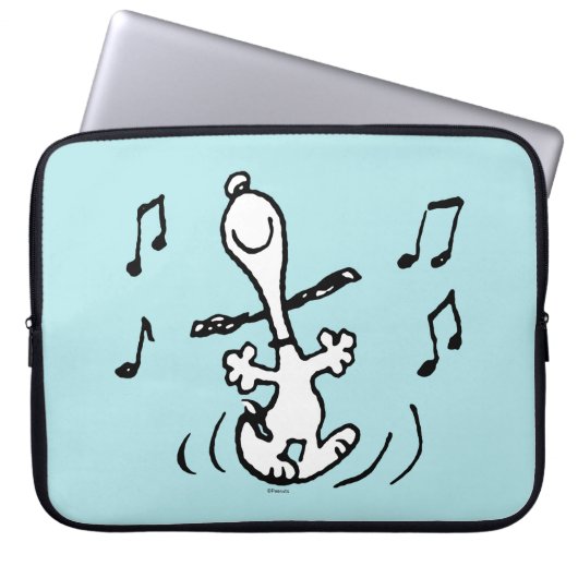 Erdnüsse | Snoopy Dancing Laptopschutzhülle (Vorderseite)