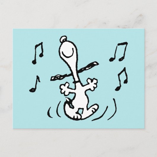 Erdnüsse | Snoopy Dancing Postkarte (Vorderseite)