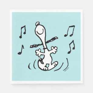 Erdnüsse Snoopy Dancing Serviette