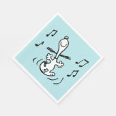Erdnüsse | Snoopy Dancing Serviette (Ecke)