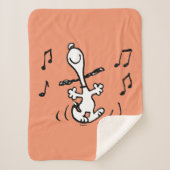 Erdnüsse | Snoopy Dancing Sherpadecke (Vorderseite)