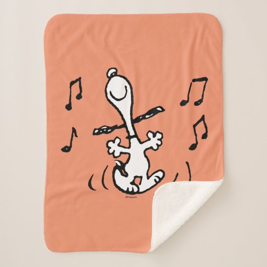 Erdnüsse | Snoopy Dancing Sherpadecke (Vorderseite)