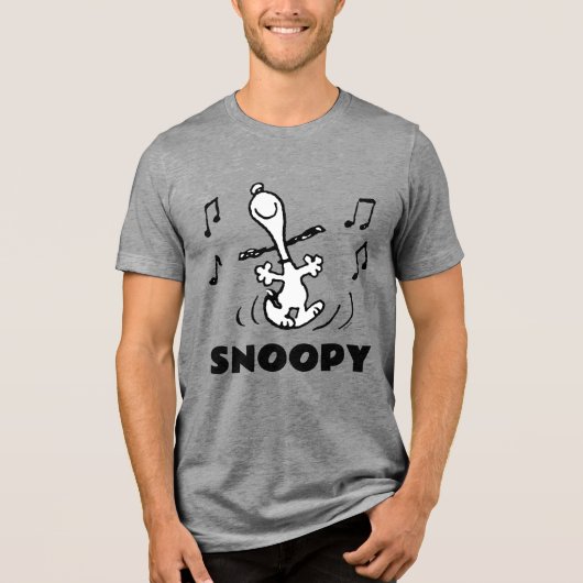 Erdnüsse | Snoopy Dancing Tri-Blend Shirt (Vorderseite)