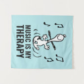 Erdnüsse | Snoopy Dancing Wandteppich (Vorderseite (Horizontal))