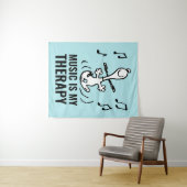 Erdnüsse | Snoopy Dancing Wandteppich (Beispiel (Horizontal))