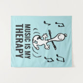 Erdnüsse | Snoopy Dancing Wandteppich (Vorderseite (Horizontal))