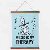 Erdnüsse | Snoopy Dancing Wandteppich Mit Holzrahmen (Vorderseite)