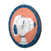 Erdnüsse | Snoopy Dark Blue Deko Dreams Pattern Dartscheibe (Vorderseite rechts)