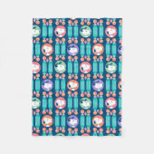 Erdnüsse | Snoopy Dark Blue Deko Dreams Pattern Fleecedecke (Vorderseite)