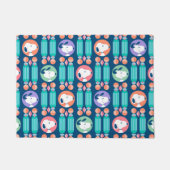 Erdnüsse | Snoopy Dark Blue Deko Dreams Pattern Fußmatte (Vorderseite)