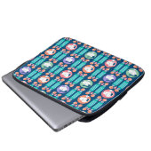 Erdnüsse | Snoopy Dark Blue Deko Dreams Pattern Laptopschutzhülle (Vorne Knopf)