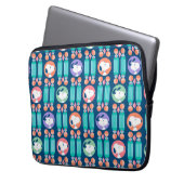 Erdnüsse | Snoopy Dark Blue Deko Dreams Pattern Laptopschutzhülle (Vorderseite Links)