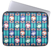 Erdnüsse | Snoopy Dark Blue Deko Dreams Pattern Laptopschutzhülle (Vorderseite)