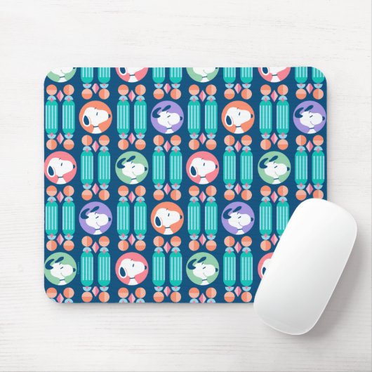 Erdnüsse | Snoopy Dark Blue Deko Dreams Pattern Mousepad (Mit Mouse)
