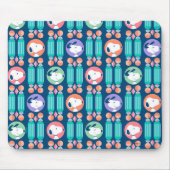 Erdnüsse | Snoopy Dark Blue Deko Dreams Pattern Mousepad (Vorne)