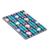 Erdnüsse | Snoopy Dark Blue Deko Dreams Pattern Notizblock (Rechte Seite)
