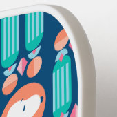 Erdnüsse | Snoopy Dark Blue Deko Dreams Pattern Pickleball Schläger (Linke Seite)