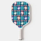 Erdnüsse | Snoopy Dark Blue Deko Dreams Pattern Pickleball Schläger (Rückseite)