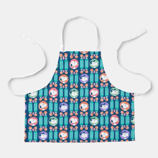 Erdnüsse | Snoopy Dark Blue Deko Dreams Pattern Schürze (Vorderseite)
