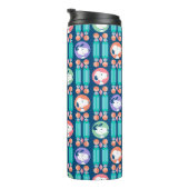 Erdnüsse | Snoopy Dark Blue Deko Dreams Pattern Thermosbecher (Nach rechts gedreht)
