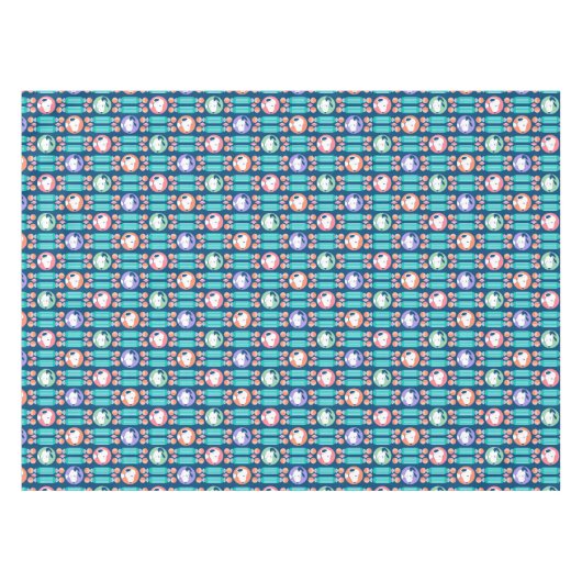 Erdnüsse | Snoopy Dark Blue Deko Dreams Pattern Tischdecke (Vorderseite (Horizontal))