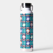 Erdnüsse | Snoopy Dark Blue Deko Dreams Pattern Trinkflasche (Vorne)