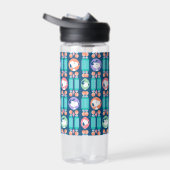 Erdnüsse | Snoopy Dark Blue Deko Dreams Pattern Trinkflasche (Rechts)