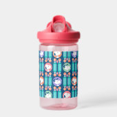 Erdnüsse | Snoopy Dark Blue Deko Dreams Pattern Trinkflasche (Vorne)