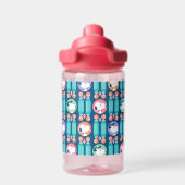 Erdnüsse | Snoopy Dark Blue Deko Dreams Pattern Trinkflasche (Rückseite)