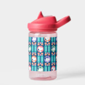 Erdnüsse | Snoopy Dark Blue Deko Dreams Pattern Trinkflasche (Links)