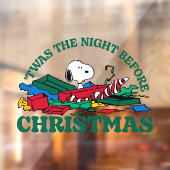 Erdnüsse | Snoopy 'Das war die Nacht vor Weihnacht Fensteraufkleber (Blatt 2)