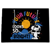 Erdnüsse Snoopy Deine Zukunft sieht so hell aus Große Geschenktüte (Vorderseite)