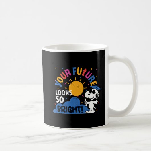 Erdnüsse Snoopy Deine Zukunft sieht so hell aus Kaffeetasse (Rechts)