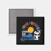 Erdnüsse Snoopy Deine Zukunft sieht so hell aus Magnet (Vorderseite/Rückseite)