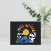 Erdnüsse Snoopy Deine Zukunft sieht so hell aus Postkarte (Stehend Vorderseite)
