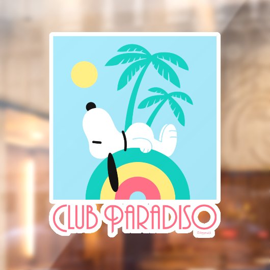 Erdnüsse | Snoopy Deko Dreams Club Paradiso Fensteraufkleber (Blatt 2)