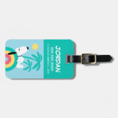 Erdnüsse | Snoopy Deko Dreams Club Paradiso Gepäckanhänger (Vorderseite horizontal)