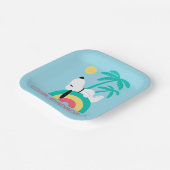 Erdnüsse | Snoopy Deko Dreams Club Paradiso Pappteller (Gewinkelt)