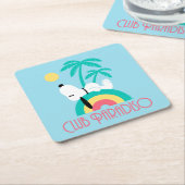 Erdnüsse | Snoopy Deko Dreams Club Paradiso Rechteckiger Pappuntersetzer (angewinkelt)