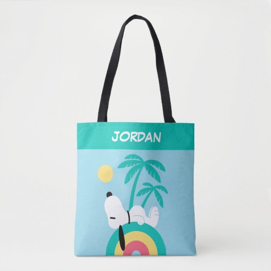 Erdnüsse | Snoopy Deko Dreams | Name hinzufügen Tasche (Vorderseite)