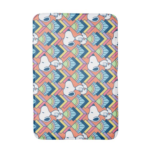 Erdnüsse | Snoopy Deko Dreams Pattern Badematte (Vorderseite Vertikal)