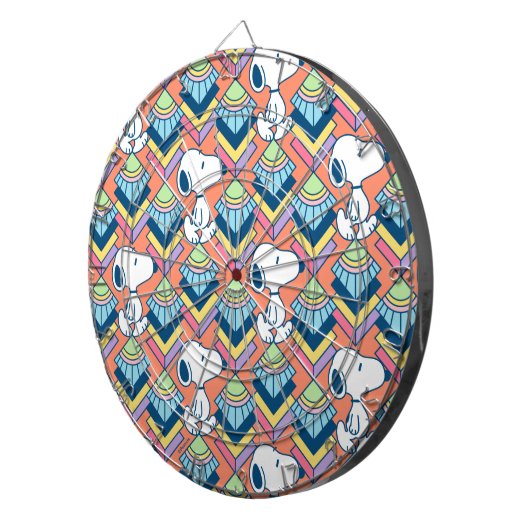 Erdnüsse | Snoopy Deko Dreams Pattern Dartscheibe (Vorderseite rechts)
