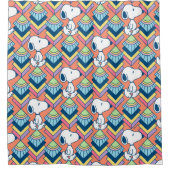 Erdnüsse | Snoopy Deko Dreams Pattern Duschvorhang (Vorderseite)