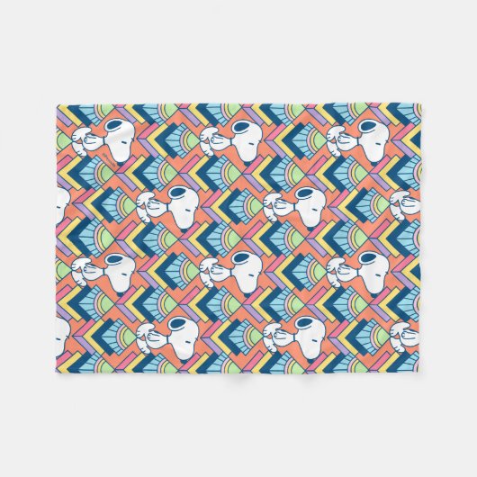 Erdnüsse | Snoopy Deko Dreams Pattern Fleecedecke (Vorderseite (Horizontal))