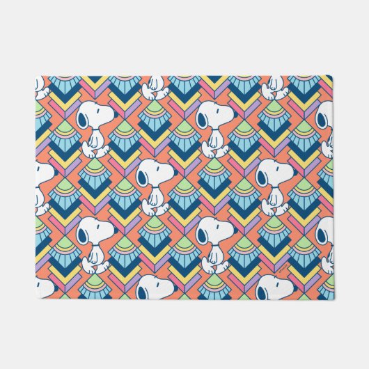 Erdnüsse | Snoopy Deko Dreams Pattern Fußmatte (Vorderseite)